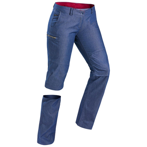 





Pantalon modulable de trek voyage - TRAVEL 100 denim bleu femme - Decathlon Maurice