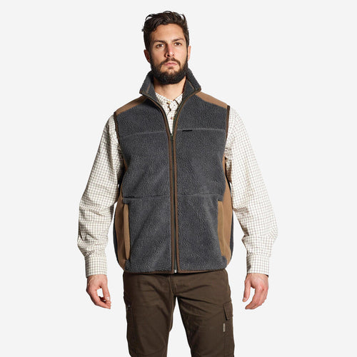 





GILET POLAIRE SANS MANCHES MOUTONNE 500 GRIS