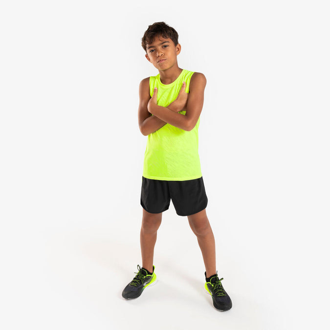 





Short de Running respirant Enfant - KIPRUN dry+ 900 noir et gris, photo 1 of 11