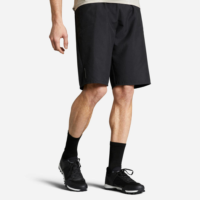 ESSENTIAL BLACK MEN S MTB SHORTS