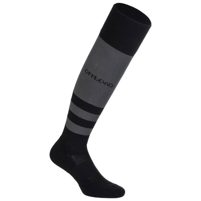 





Chaussettes hautes de rugby R500 noire grise, photo 1 of 8