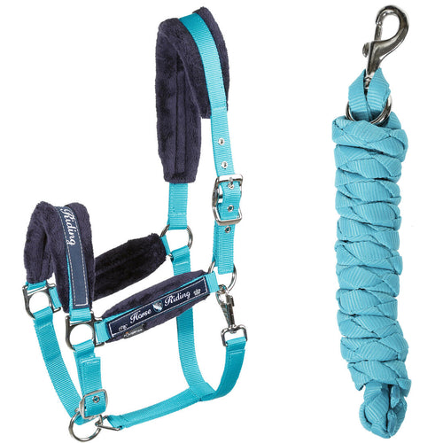 





Pack licol + longe équitation cheval et poney WINNER turquoise