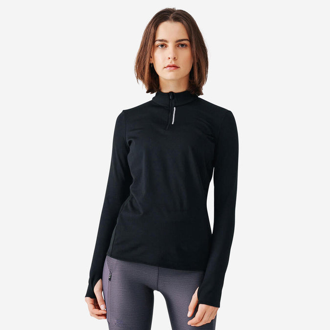 





T-shirt manches longues chaud running femme - Zip warm, photo 1 of 8