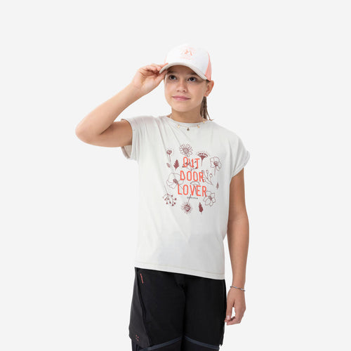 





T-Shirt de randonnée - MH100 BEIGE - enfant 7-15 ans