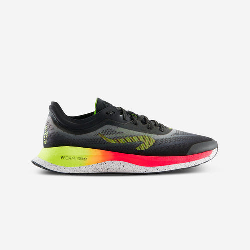 





CHAUSSURES RUNNING HOMME - KIPRUN KD500 2 NOIR ROSE JAUNE