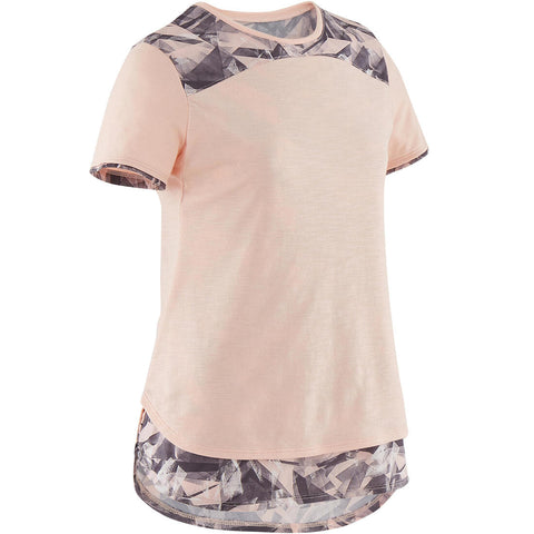 





T-shirt 2en1 fille - rose print