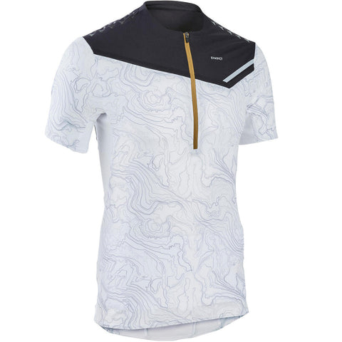 





TEE SHIRT DE TRAIL RUNNING MANCHES COURTES ZIP HOMME BLANC