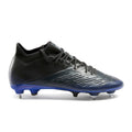 Chaussure de football adulte terrains gras CLR SG noir et bleu