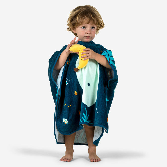 





Poncho de Bain Coton Bébé - Singe Bleu Foncé, photo 1 of 7