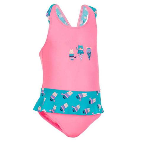 





Maillot de bain 1 pièce bébé fille jupette