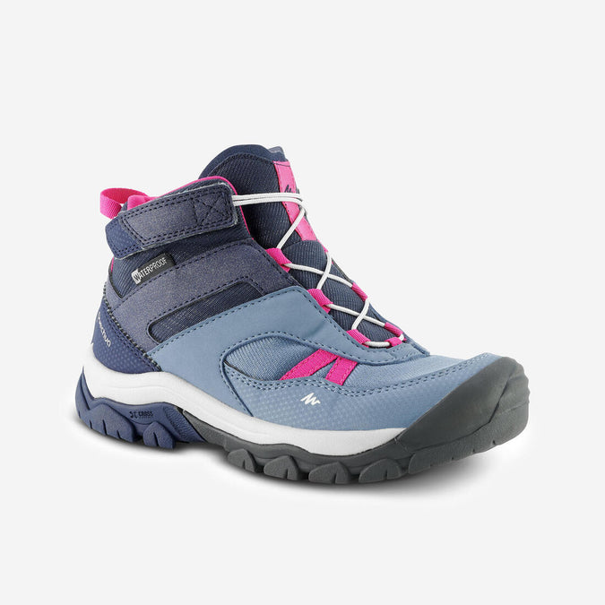 





Chaussures imperméables de randonnée -CROSSROCK MID bleues- enfant 28 AU 34, photo 1 of 7