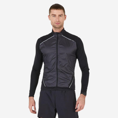 





Veste coupe vent sans manche de running homme - KIPRUN Run 900 noire