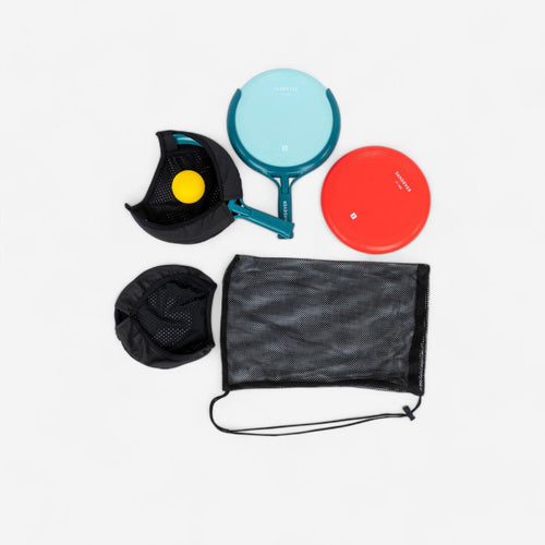 





Kit 3 jeux en 1 : Disques volants/sport de raquettes /attrape balle.