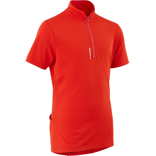 





Maillot manches courtes vélo enfant 100 rouge