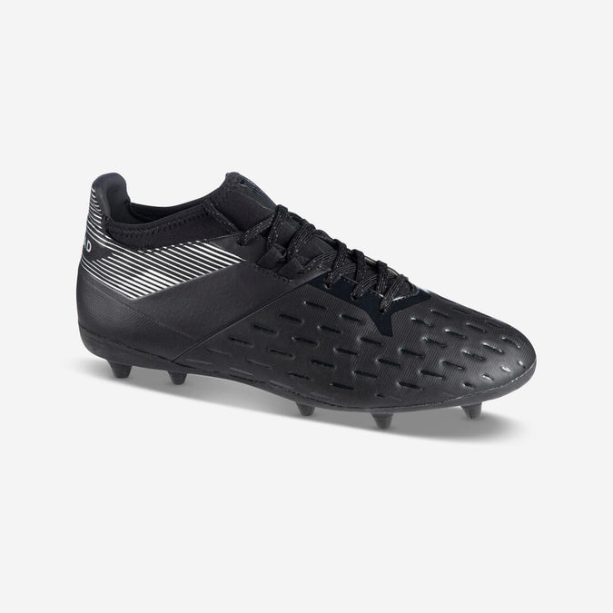 





Chaussures de rugby moulées terrain sec Homme - RUGBY ADVANCE 500 FG noir gris, photo 1 of 7