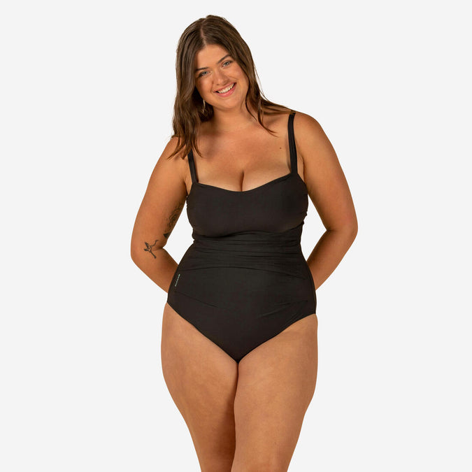 





Maillot de bain 1 pièce femme gainant à effet ventre plat DORA NOIR, photo 1 of 5