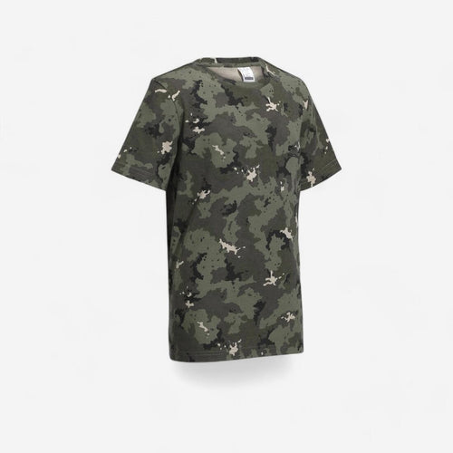 





T-shirt manches courtes chasse coton Junior -100 camouflage island