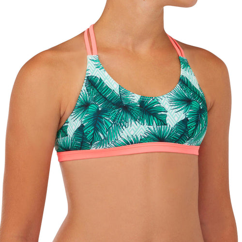 





HAUT DE MAILLOT DE BAIN SURF FILLE TRIANGLE VERT BONDI 500