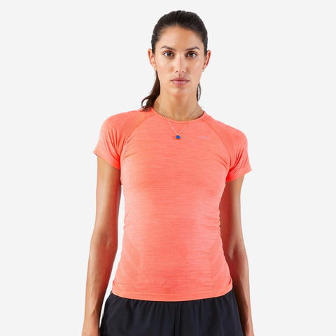 





T-shirt running & trail sans couture femme - kiprun run 500 confort slim