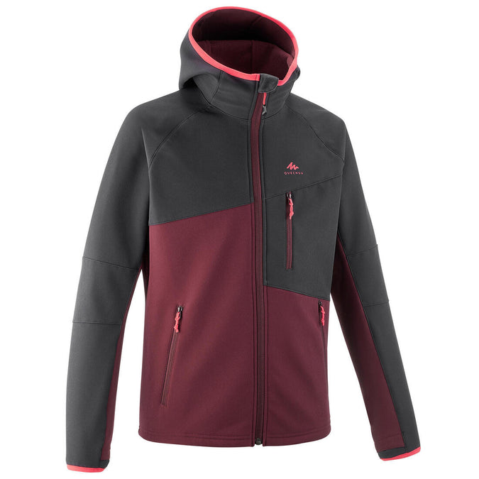 





VESTE SOFTSHELL RANDONNEE - MH550 noir et bordeaux- ENFANT 7-15 ANS, photo 1 of 10