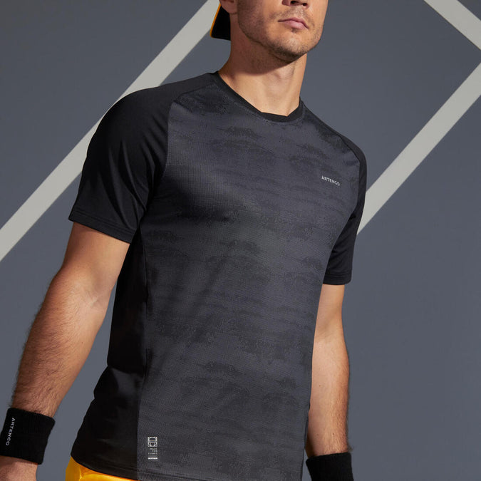 





TEE SHIRT DE TENNIS HOMME TTS 500 DRY NOIR GRAPH, photo 1 of 10