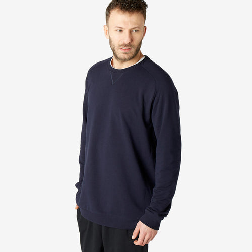 





Sweat-shirt long ras de cou homme droit - 100