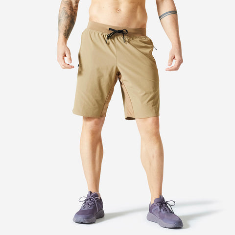 





Short de fitness respirant poches zippées homme