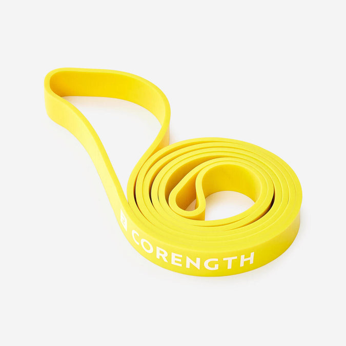 Elastic bodybuilding training band 25 kg yellow