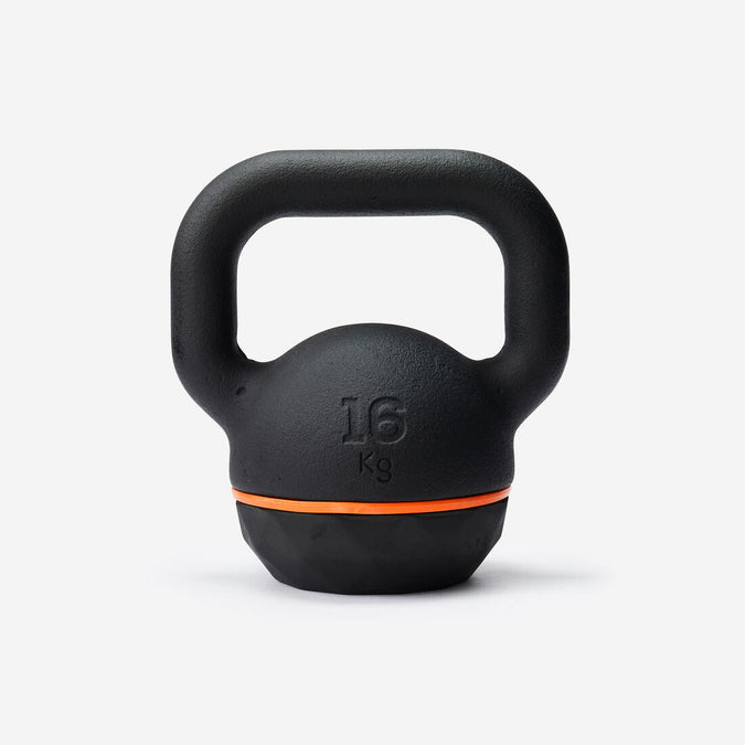 





Kettlebell de musculation en fonte et base caoutchouc - 16 kg, photo 1 of 2