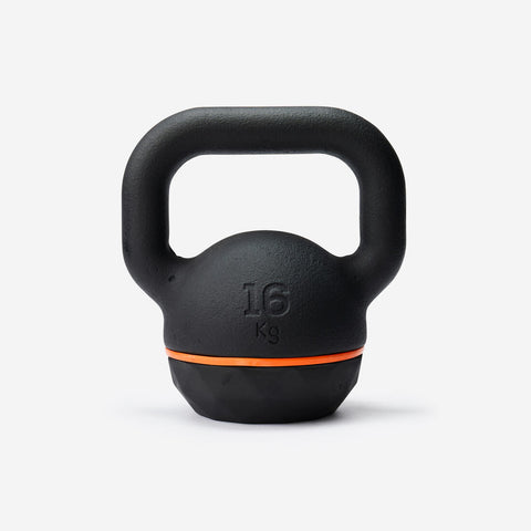 





Kettlebell de musculation en fonte et base caoutchouc - 16 kg