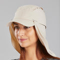 CASQUETTE ANTI-UV AVEC PROTECTION NUQUE - MT900 - BEIGE