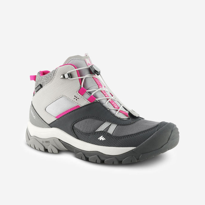 





Chaussures  imperméables de randonnée enfant lacet crossrock mid grises 35-38, photo 1 of 7