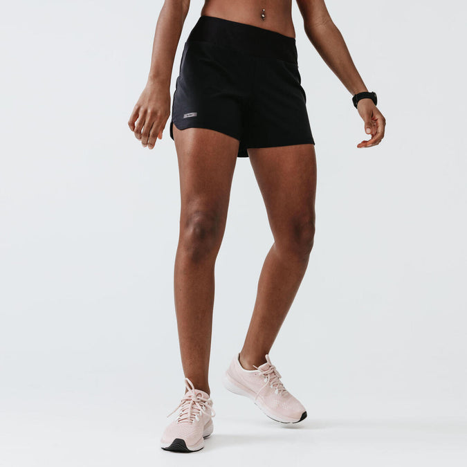 Short running Femme KIPRUN Run 100 noir