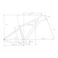 Vélo VTT cross country XC 120 cadre aluminium rouge