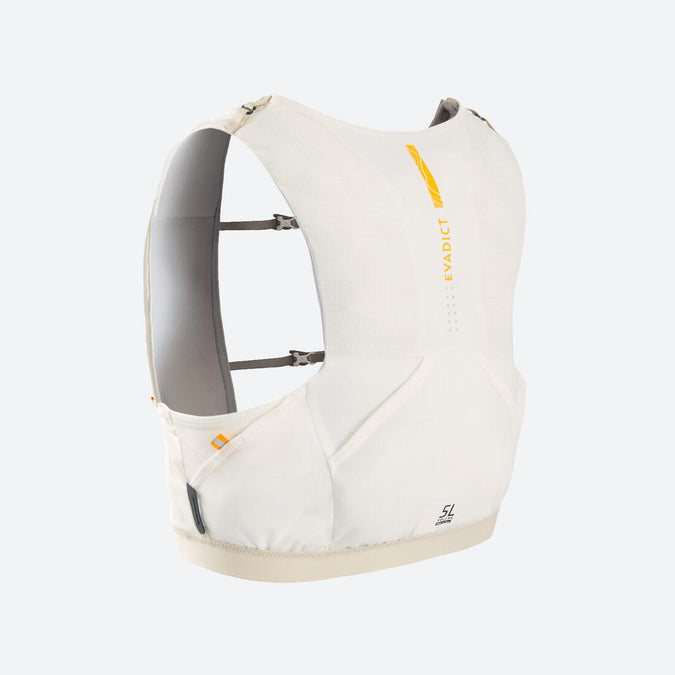 





GILET D' HYDRATATION TRAIL MIXTE 5L PORTE FLASQUES BLANC ORANGE, photo 1 of 11