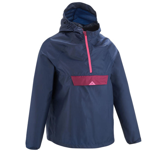 





Veste imperméable de randonnée - MH100 bleu marine et rose - enfant 7-15 ans