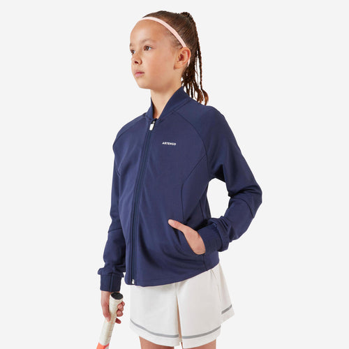 





Veste de tennis fille- TJK500 bleu marine