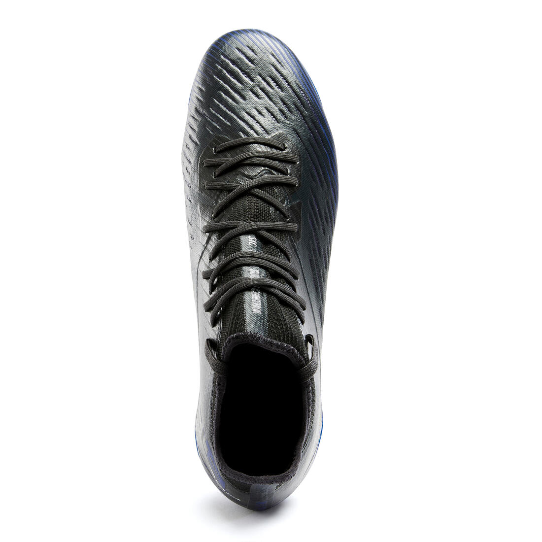 Chaussure de football adulte terrains gras CLR SG noir et bleu