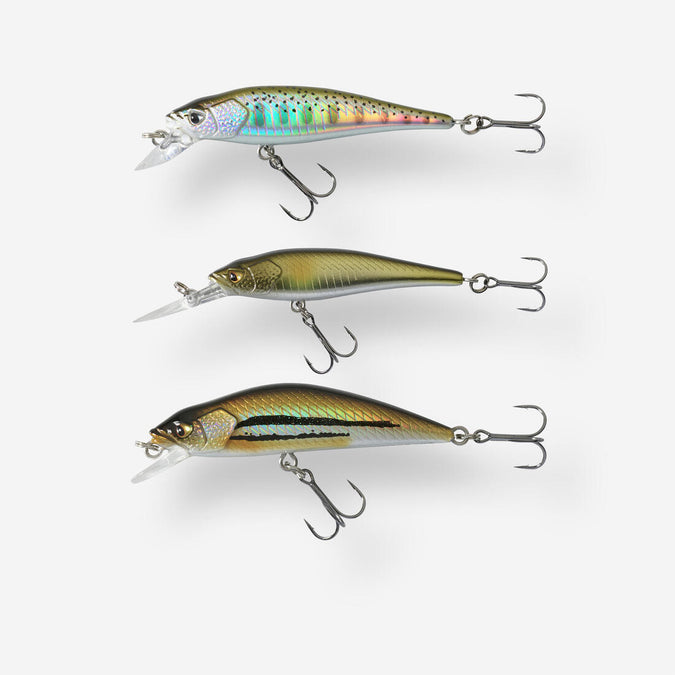 





POISSONS NAGEURS JERKBAIT MINNOW PÊCHE AUX LEURRES KIT TRUITE 3 PN, photo 1 of 11