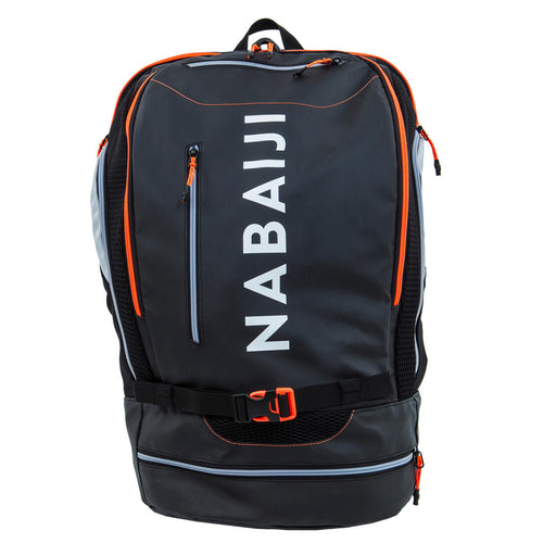 





Sac A Dos Natation 40L 900 noir orange fluo