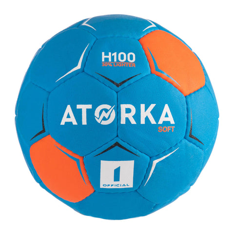 





Ballon de handball H100 SOFT enfants T1 bleu/orange