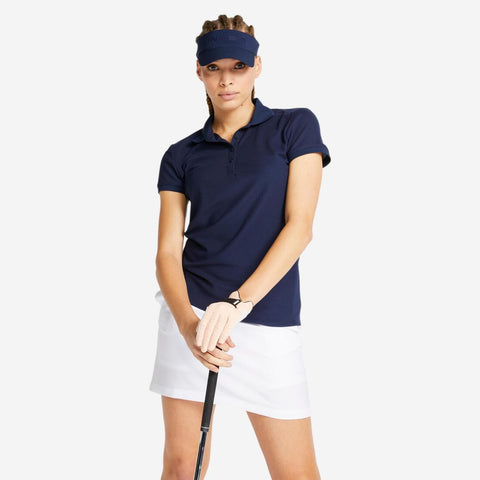 





Polo de golf manches courtes femme WW500 rose pâle