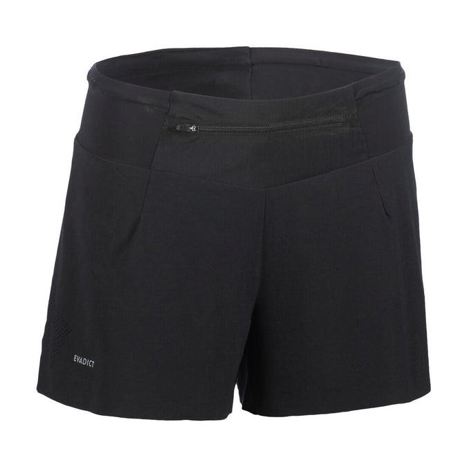 SHORT DE TRAIL RUNNING PERF FEMME NOIR