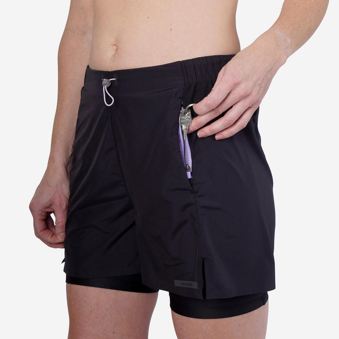 





Short 2 en 1 running respirant femme - kiprun run 500 dry noir, photo 1 of 7