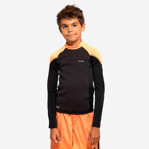 





Top solaire NEO manche longue garçon noir orange fluo