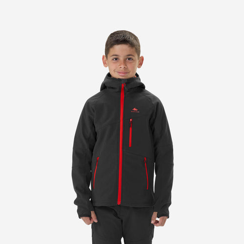 





VESTE SOFTSHELL RANDONNEE - MH550 NOIRE ROUGE - ENFANT 7-15 ANS