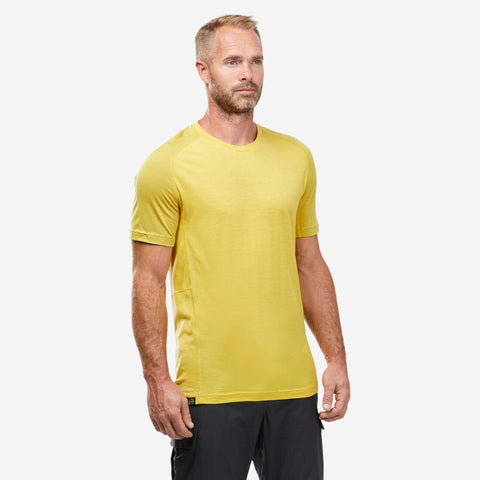 





T-shirt de trek manches courtes en laine mérinos  - homme - mt500