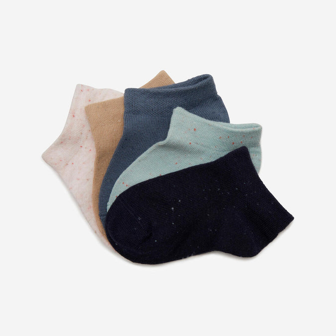 





Pack de 5 chaussettes basses enfant - Basique bleu/beige/vert, photo 1 of 6