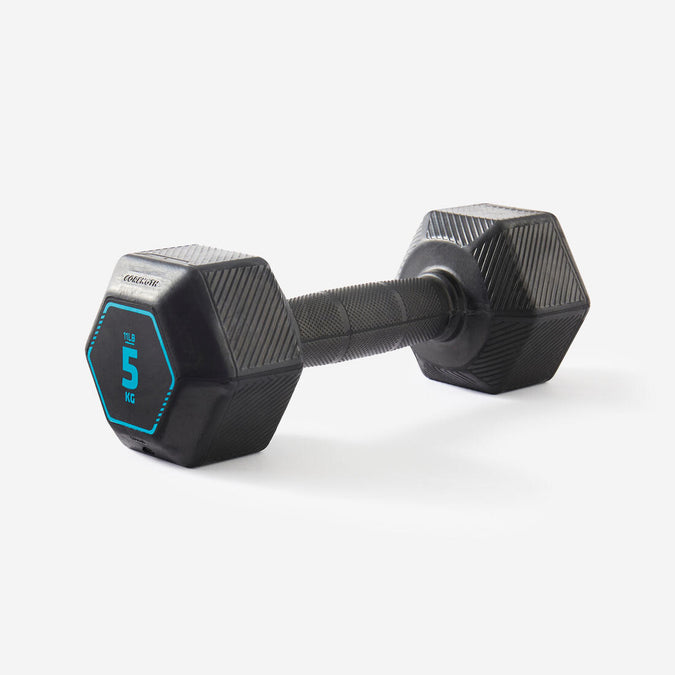 





Haltère de cross training et musculation 5 kg - Dumbbell hexagonale noire, photo 1 of 3