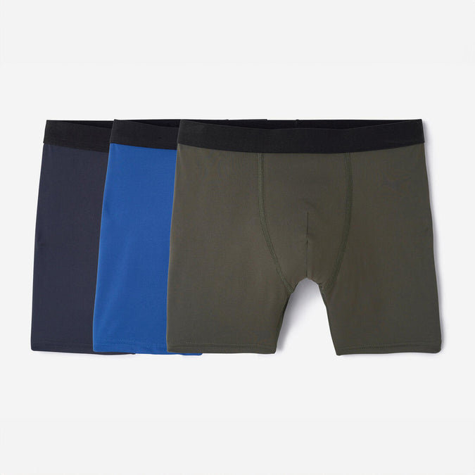 





Lot de 3 boxers respirants en microfibre Homme, Bleu foncé/bleu/kaki, photo 1 of 13